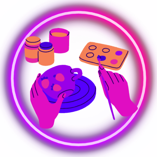 Pintar ceramica fluorescente barcelona